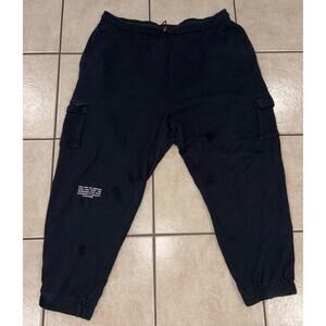 Nike women’s chrome swoosh women’s jogger pants cargo black 1X